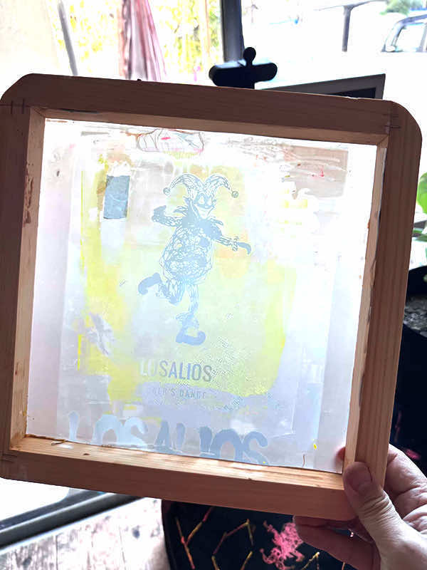 藤井華丸手製のシルクスクリーンの版