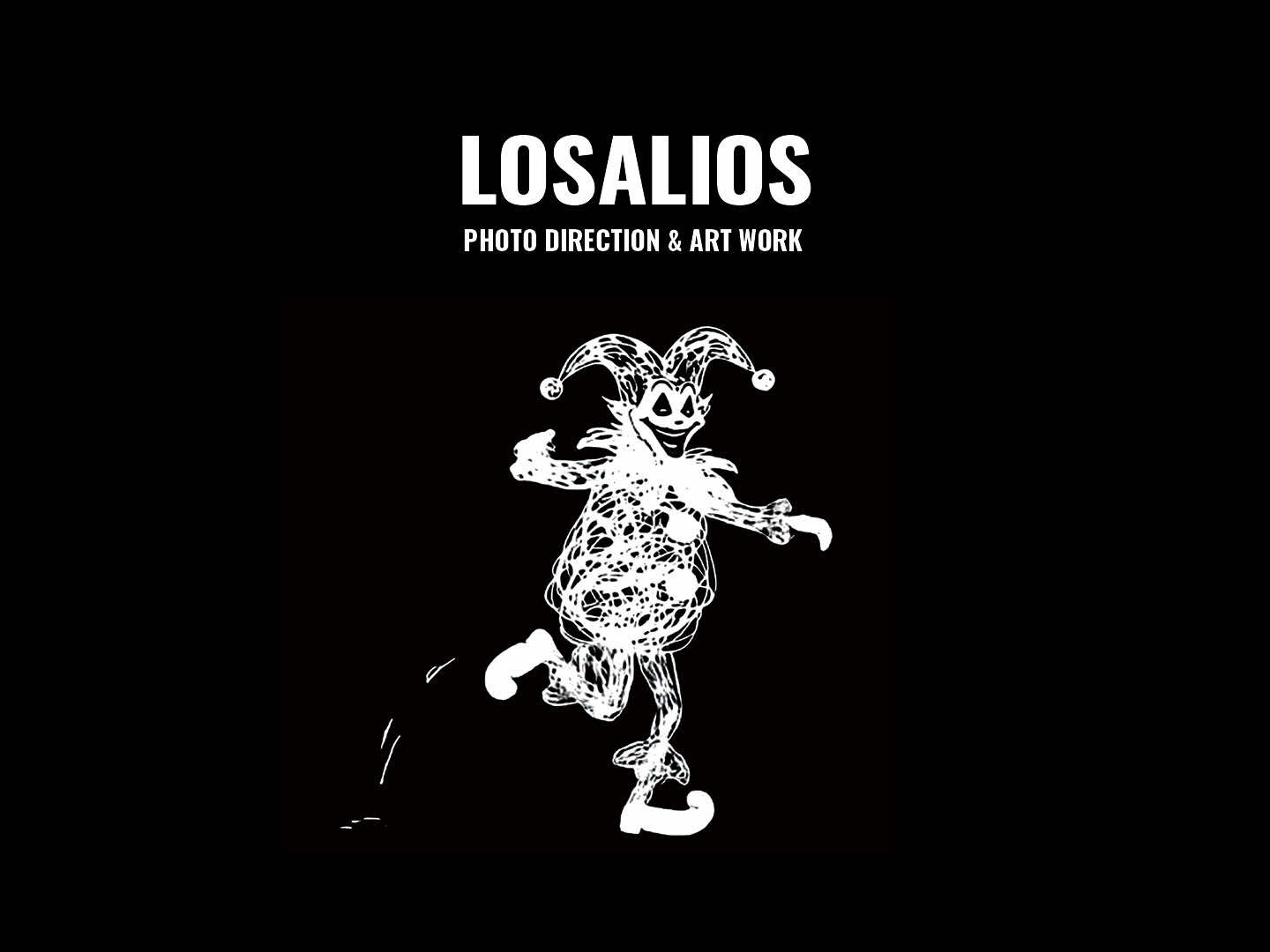 黒い背景にメインキャラクター「ダンシングジョーカー」のイラスト